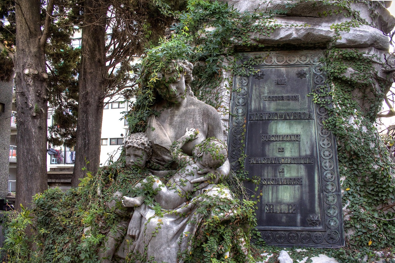 Mausoleums in Recoleta Cemetery Buenos Aires