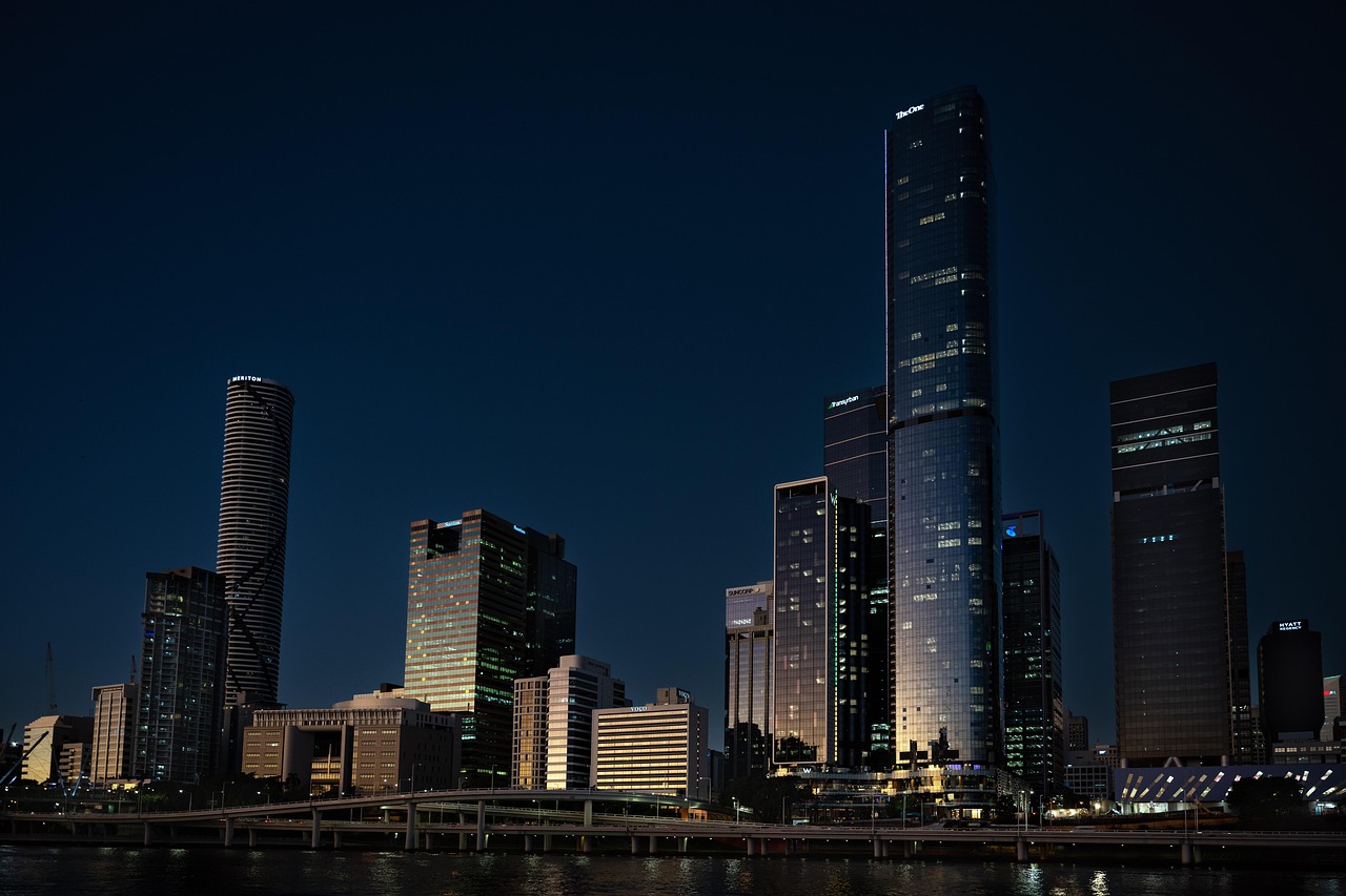 Brisbane skyline at night