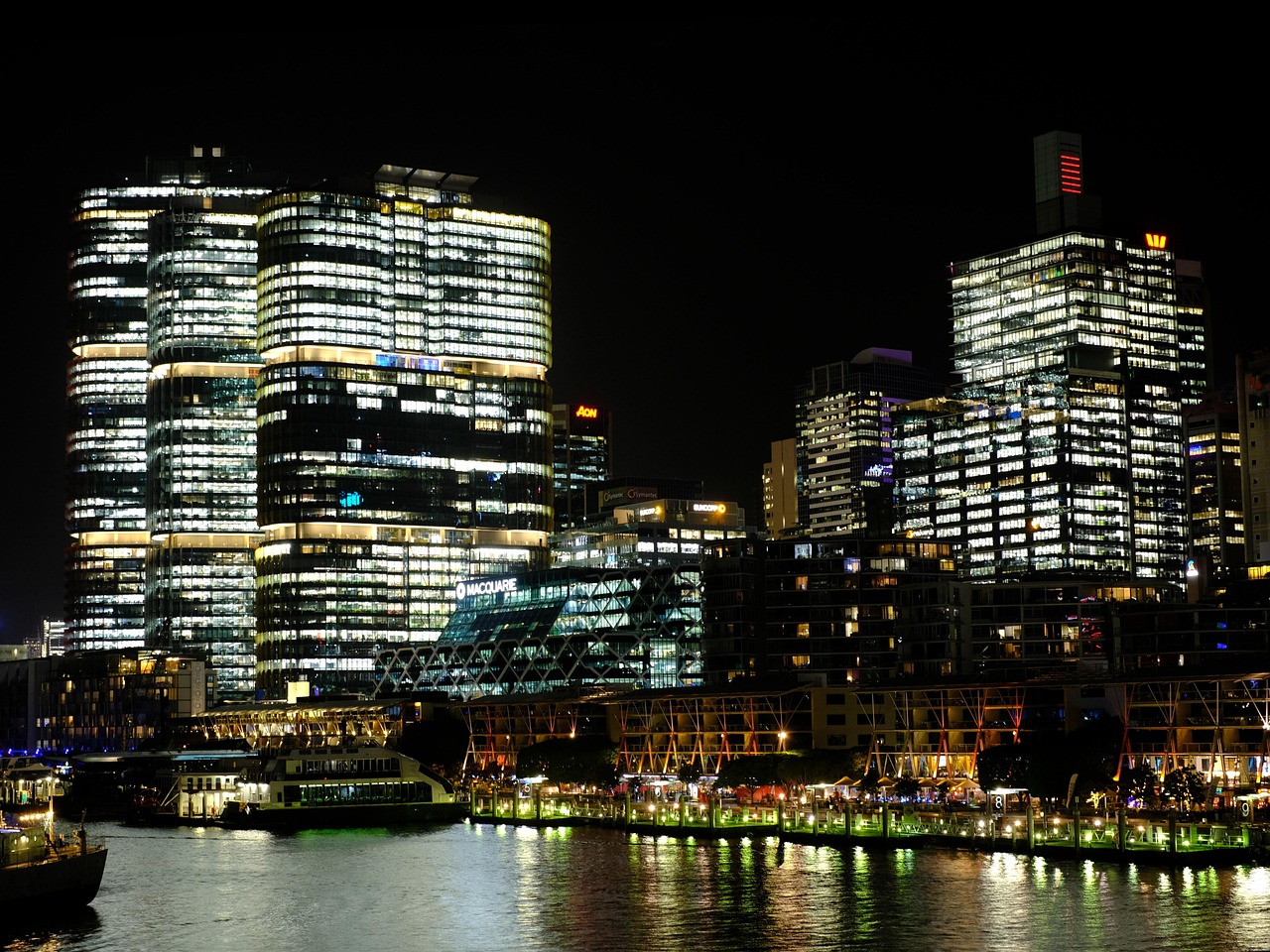 Barangaroo's skyline and waterfront