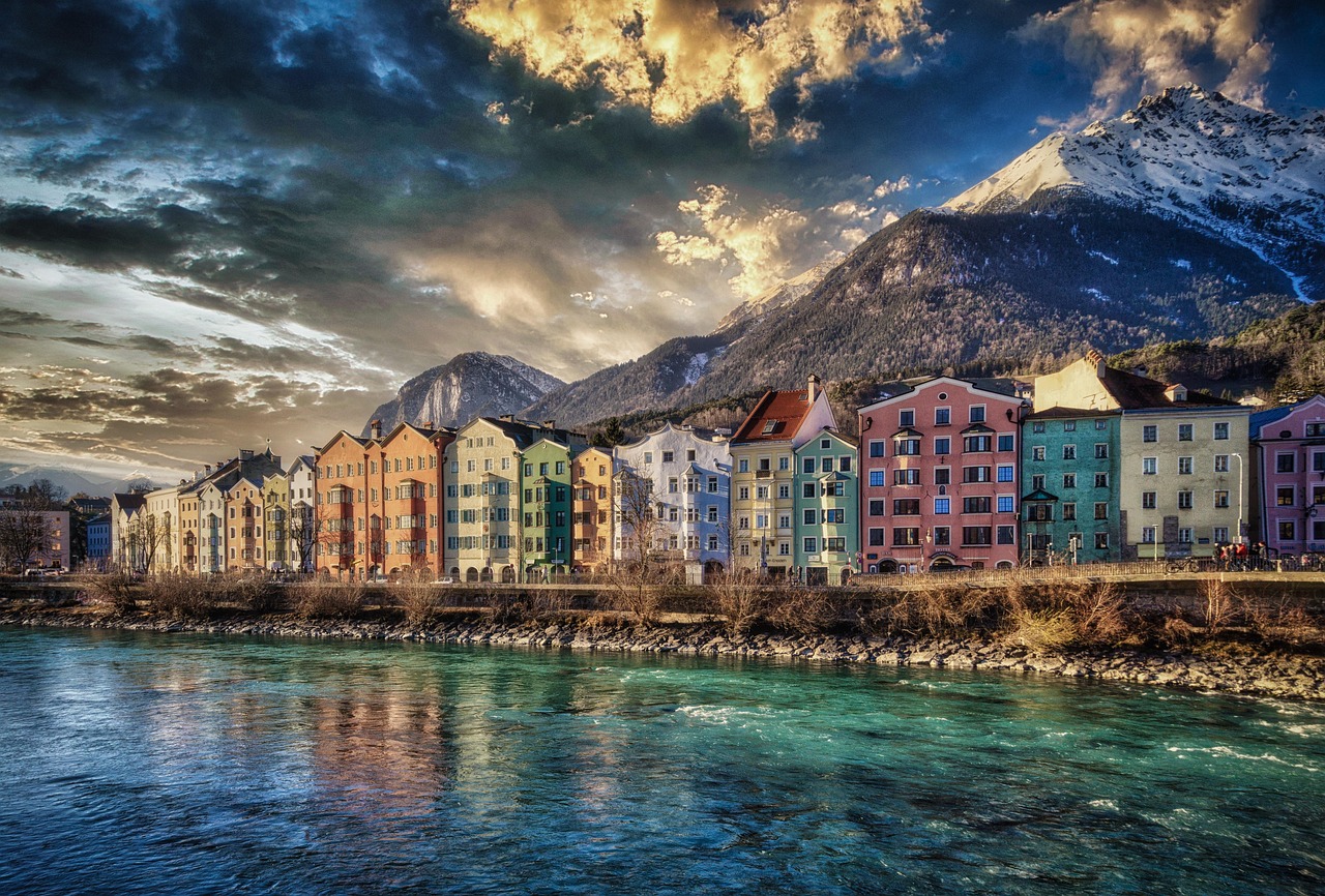 Innsbruck city center architecture