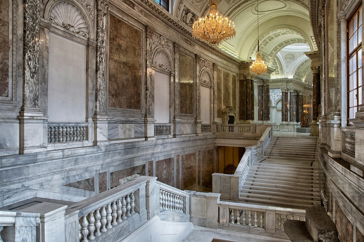 Interior hall of Hofburg Palace Vienna