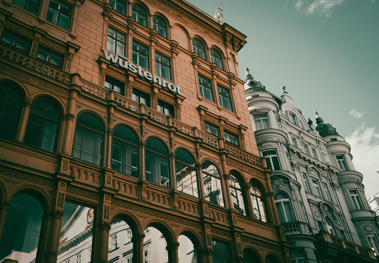 Colorful Hundertwasserhaus building in Vienna