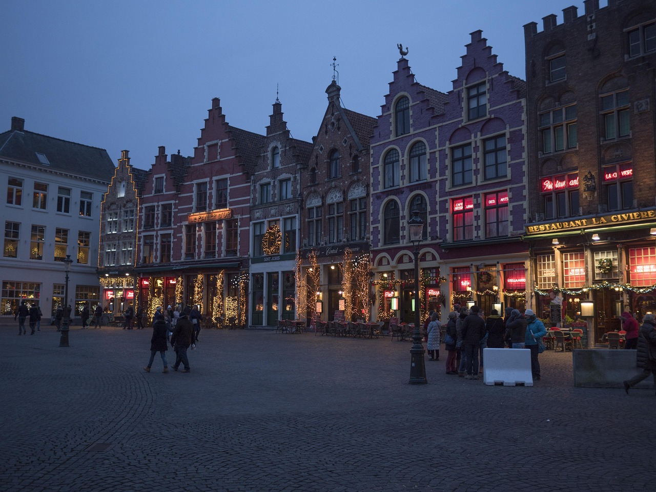 Bruges in different seasons