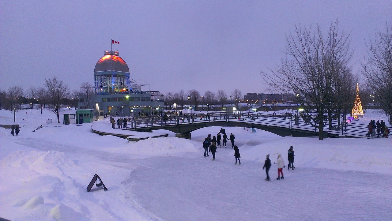 Seasonal views of Montreal cityscape