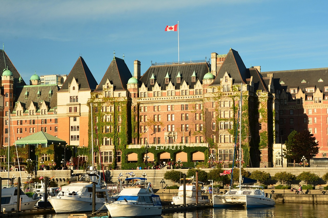 Victoria Inner Harbour at sunset