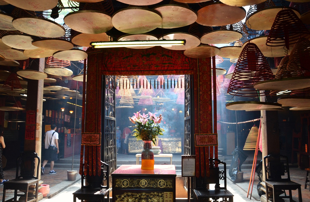 Incense coils at Hong Kong temple