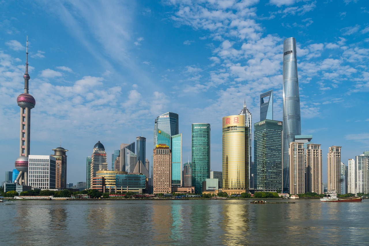 The Bund Shanghai skyline at night