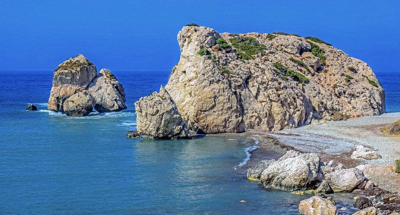 Petra tou Romiou Aphrodite’s Rock near Paphos