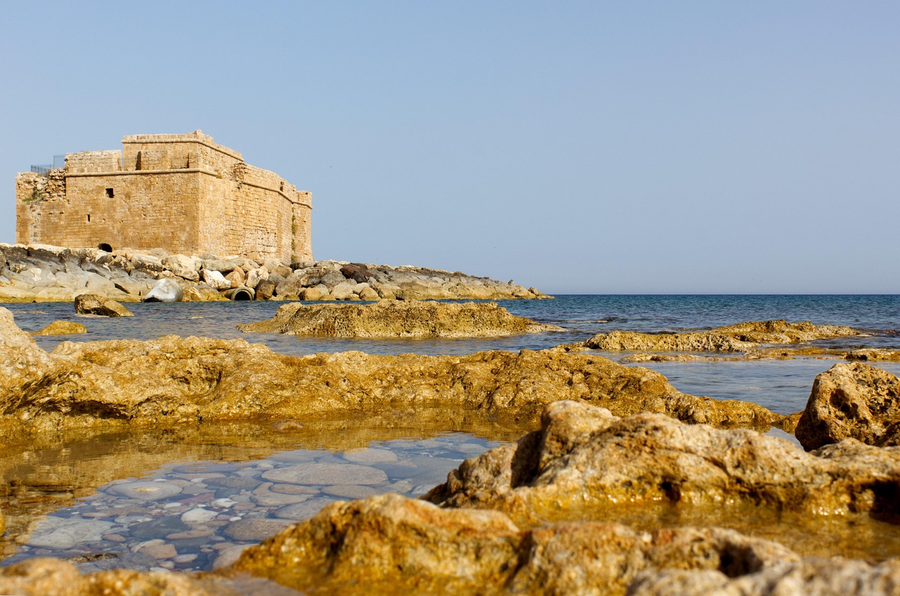 Paphos Medieval Castle at the harbor