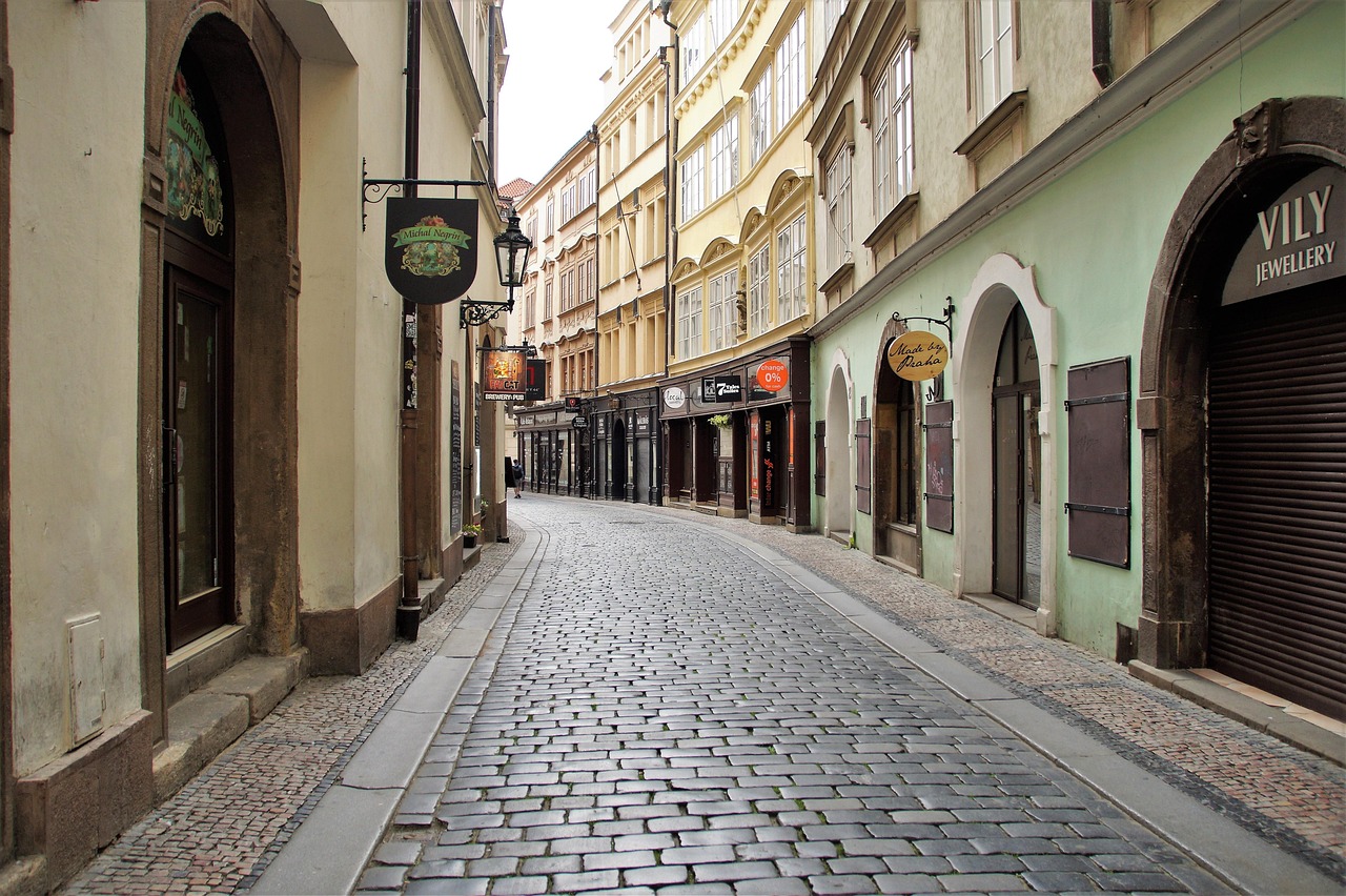Old Town streets in Prague