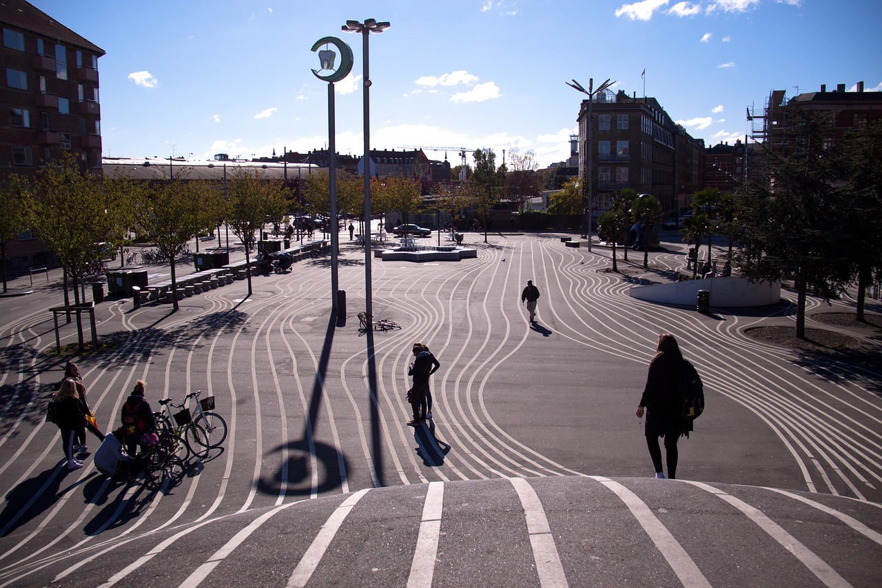 Superkilen Park in Nørrebro, Copenhagen
