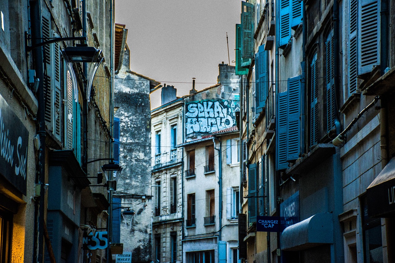 Old town street in Aix-en-Provence