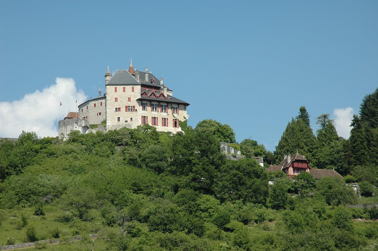 Château de Menthon-Saint-Bernard above Lake Annecy