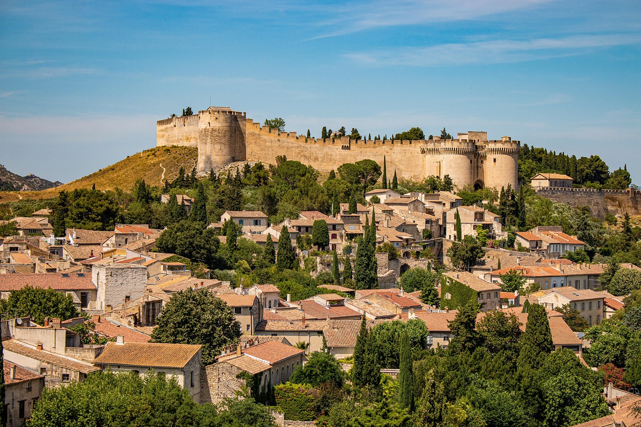 Villeneuve les Avignon fortress and town