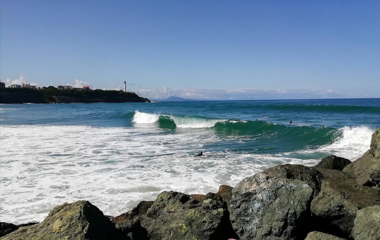 Anglet beaches long sandy stretch