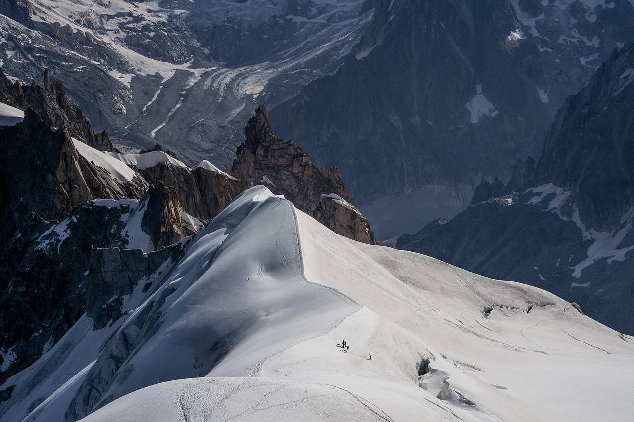Aiguille du Midi cable car and summit station