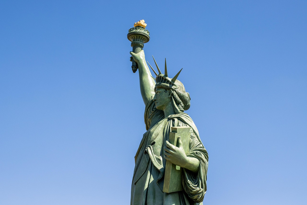Replica of Statue of Liberty near Colmar