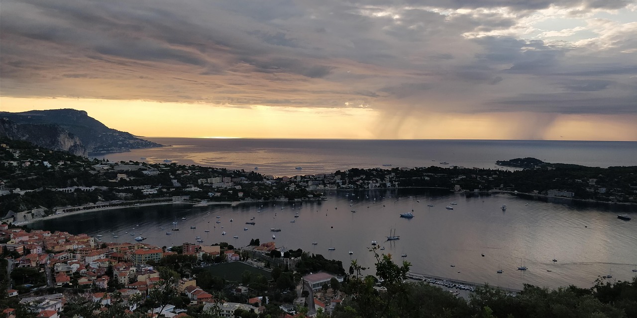 Colorful harbor of Villefranche-sur-Mer
