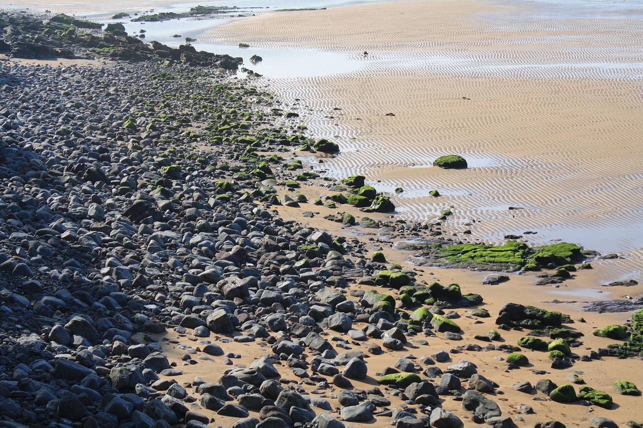 Pebble beaches of Nice France