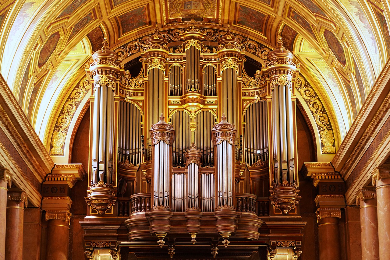 Interior of Rennes Cathedral Saint-Pierre