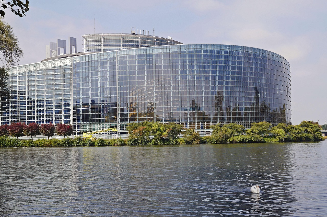 European Parliament building in Strasbourg