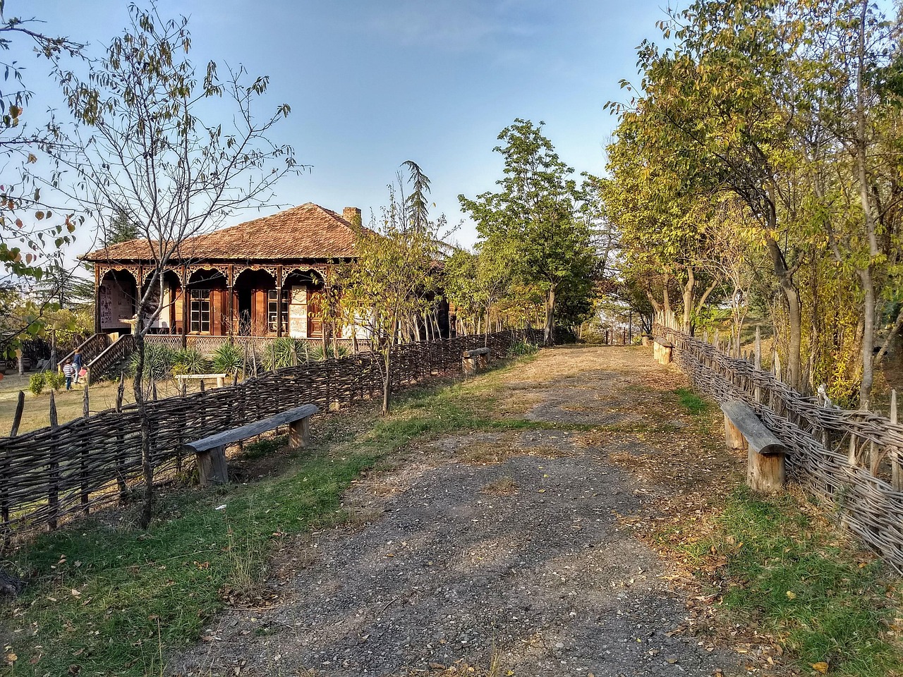 Traditional Georgian houses at Tbilisi Ethnographic Museum