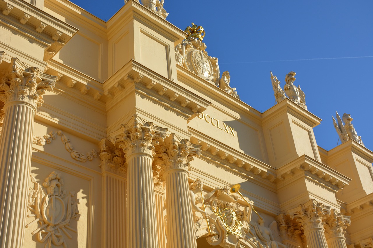 Detail of Brandenburg Gate carvings and ornaments