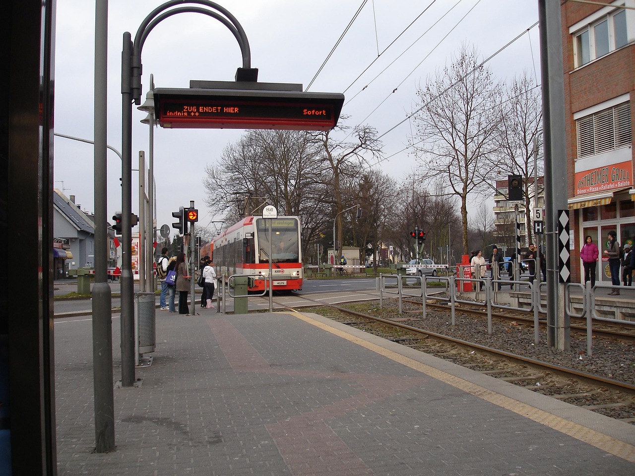 Tram and public transport in Cologne city center