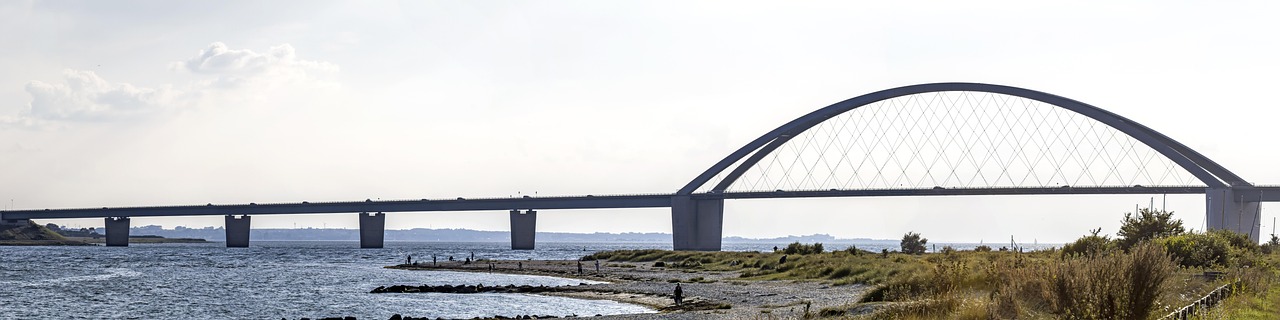 Fehmarnsund Bridge connecting Fehmarn to mainland Germany