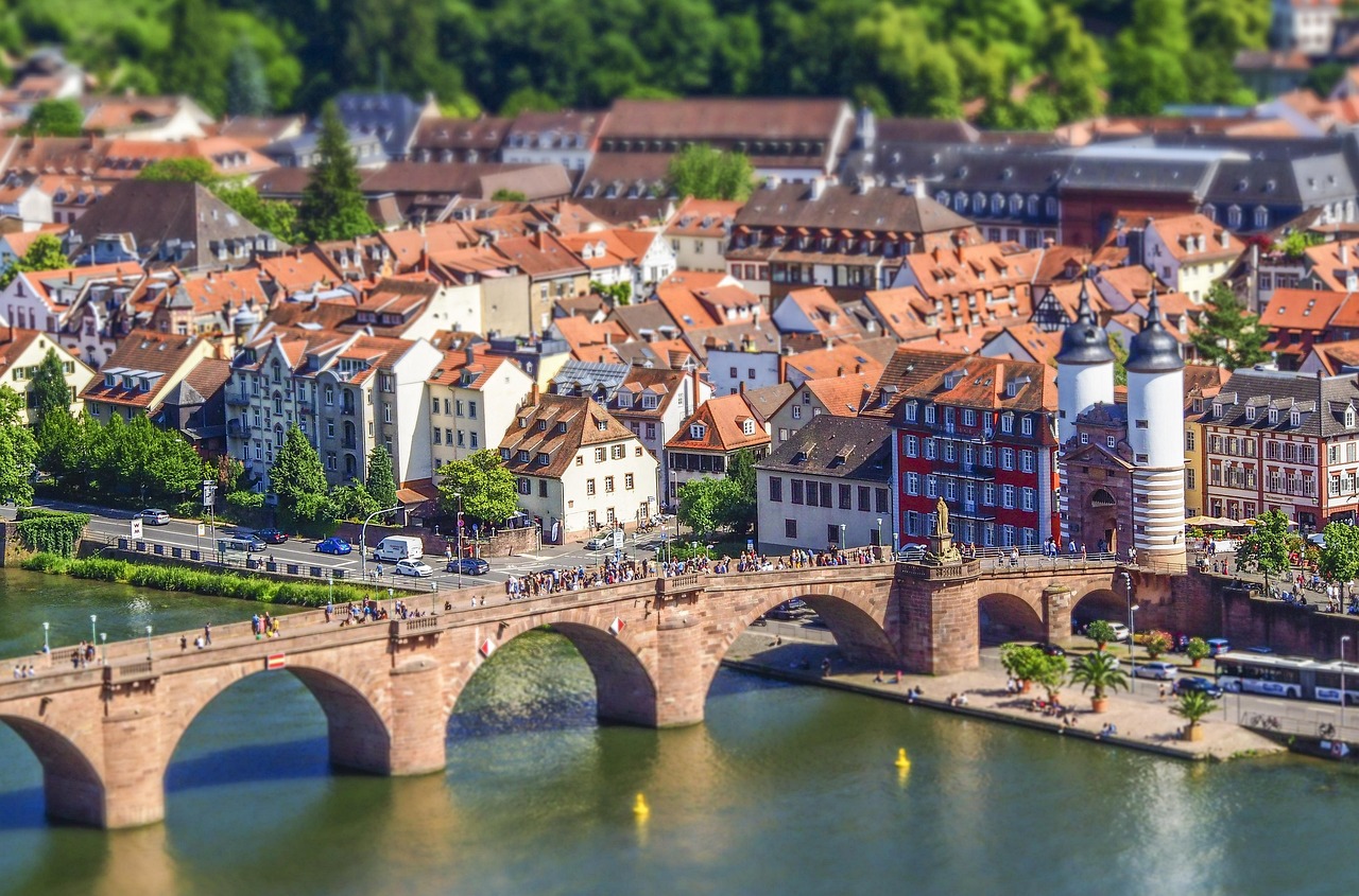 Heidelberg Old Town view