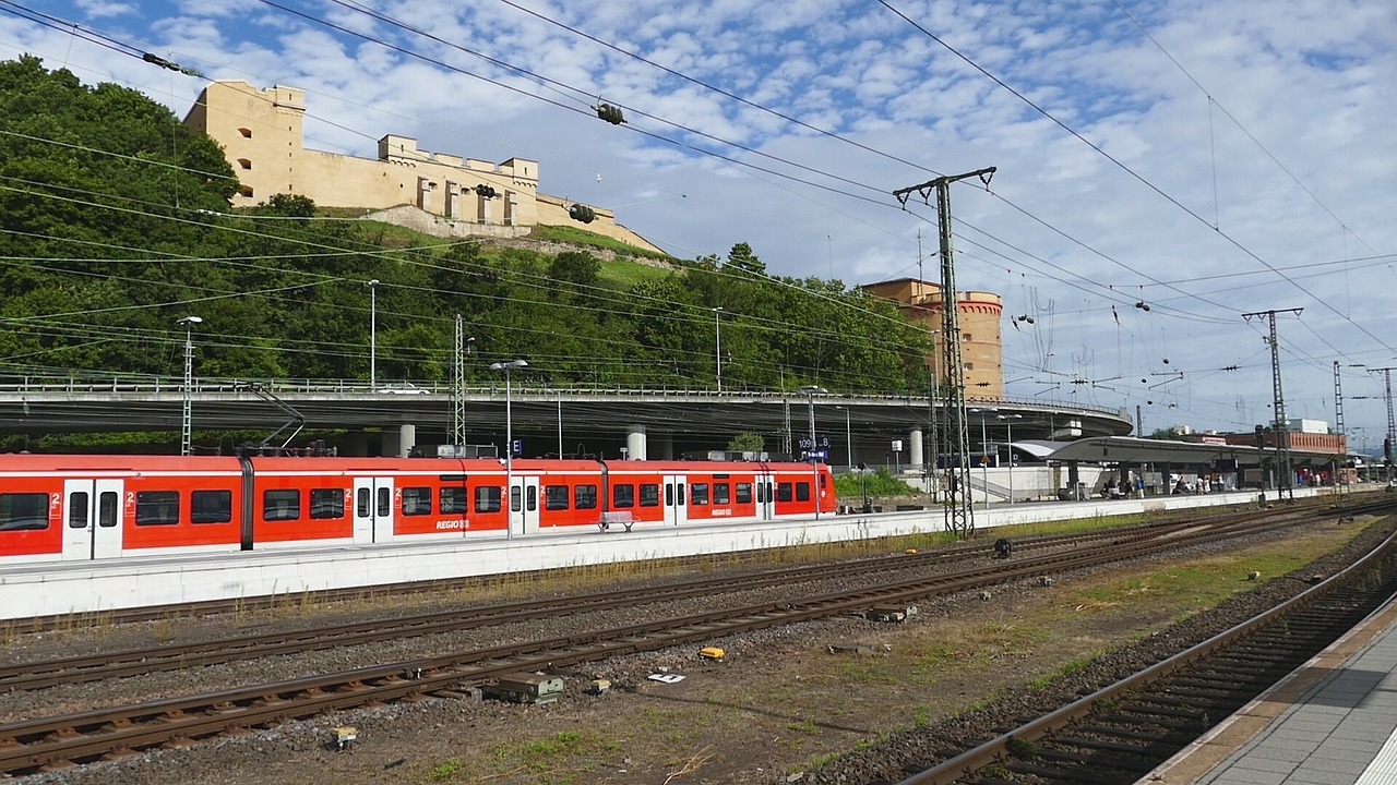 Koblenz train station platform