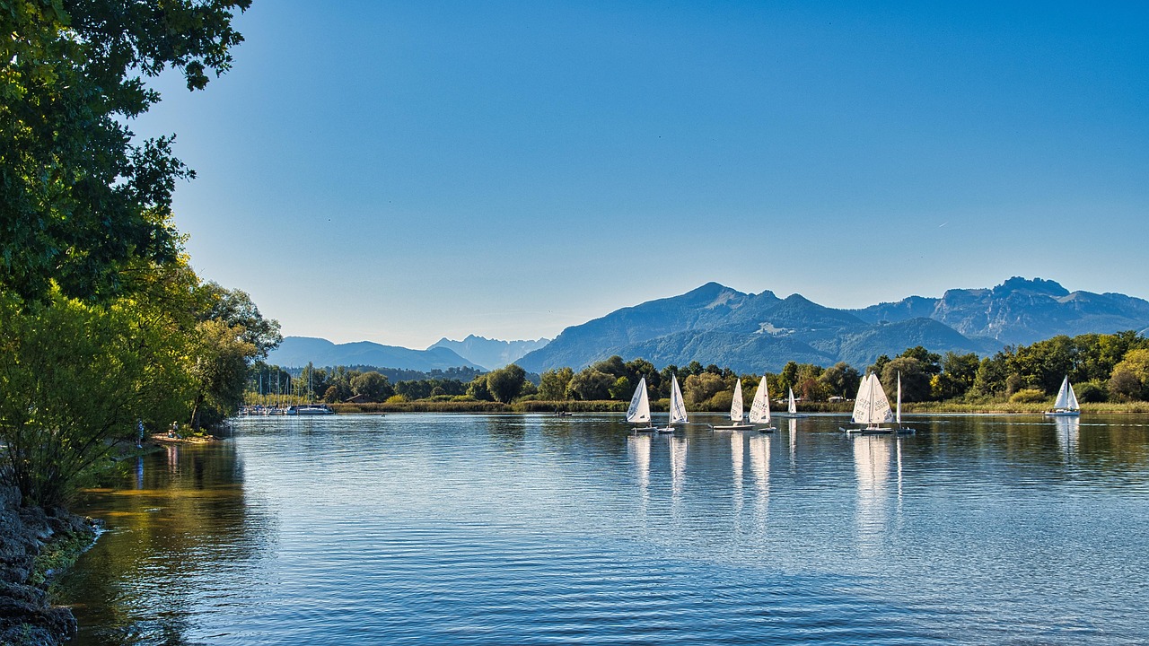 Krautinsel in Lake Chiemsee, Germany