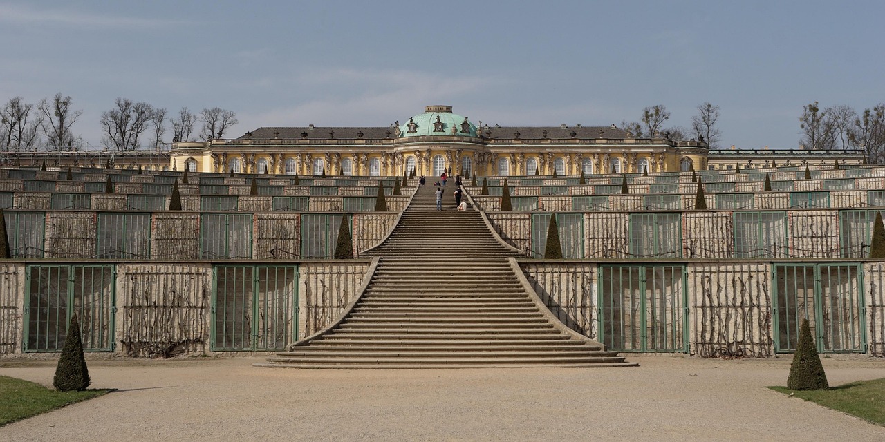 Sanssouci Palace terraces and gardens