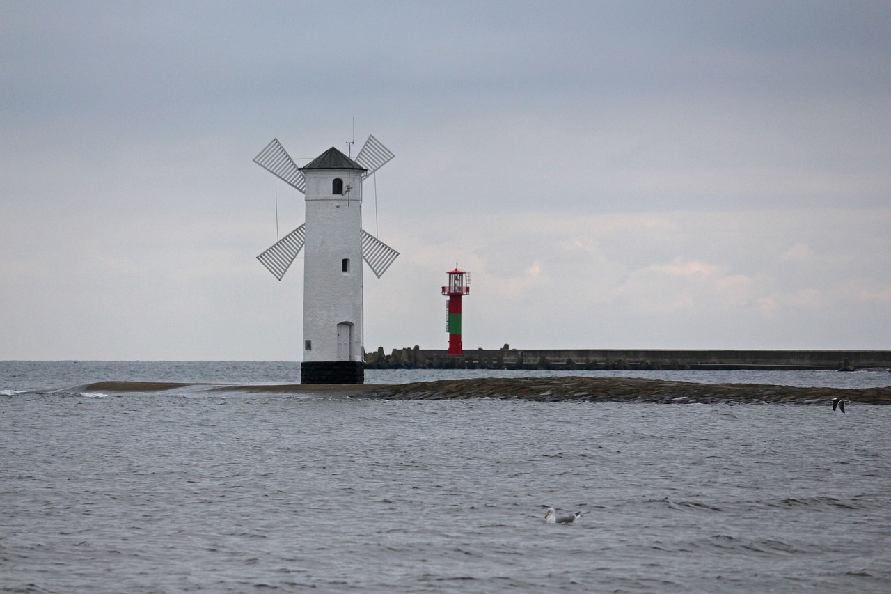 Świnoujście coastline near Usedom