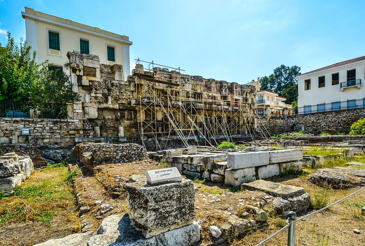 Ancient Agora ruins in Athens