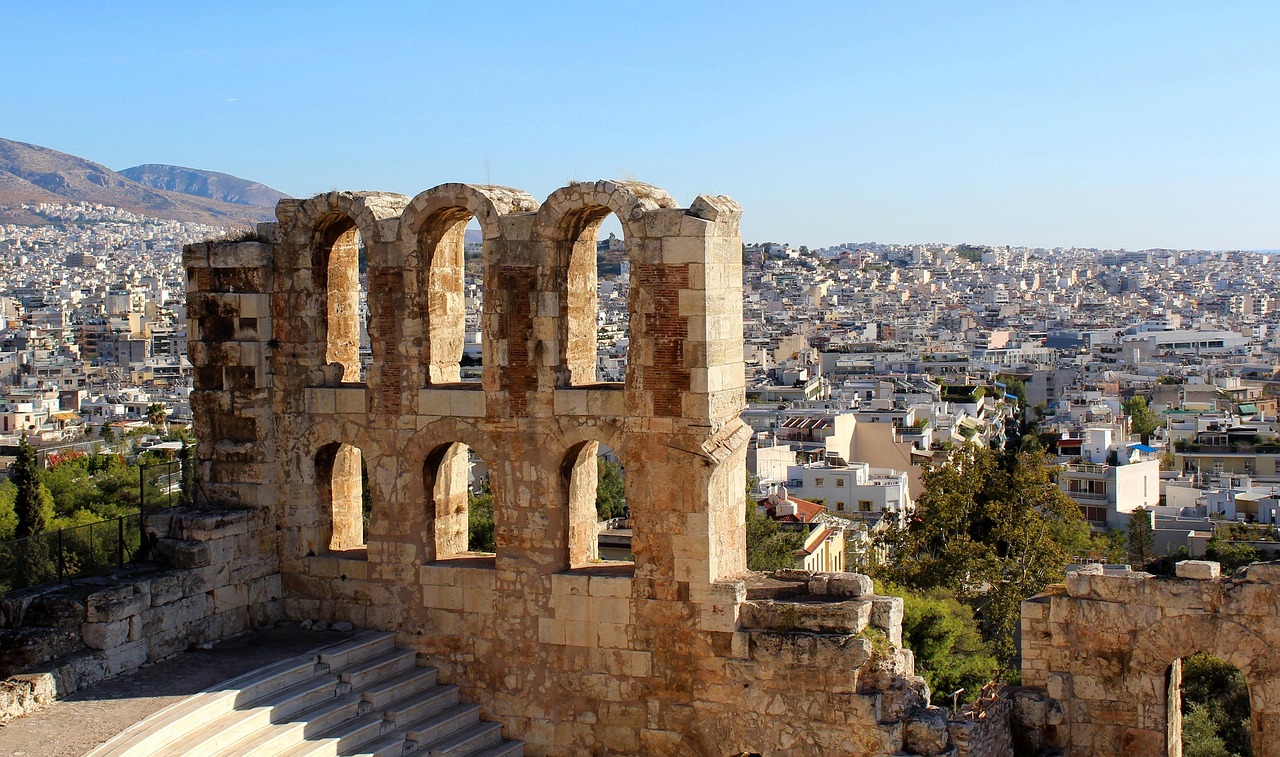 Odeon of Herodes Atticus ancient theater in Athens