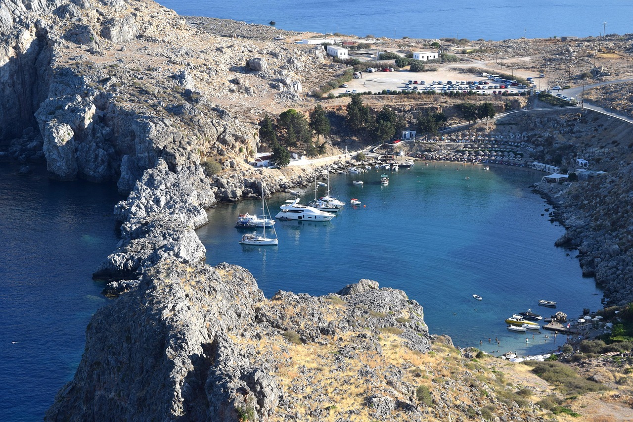 St Paul's Bay in Lindos, Rhodes