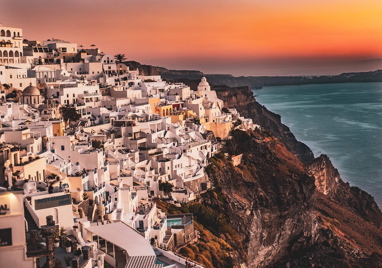 Fira caldera view in Santorini