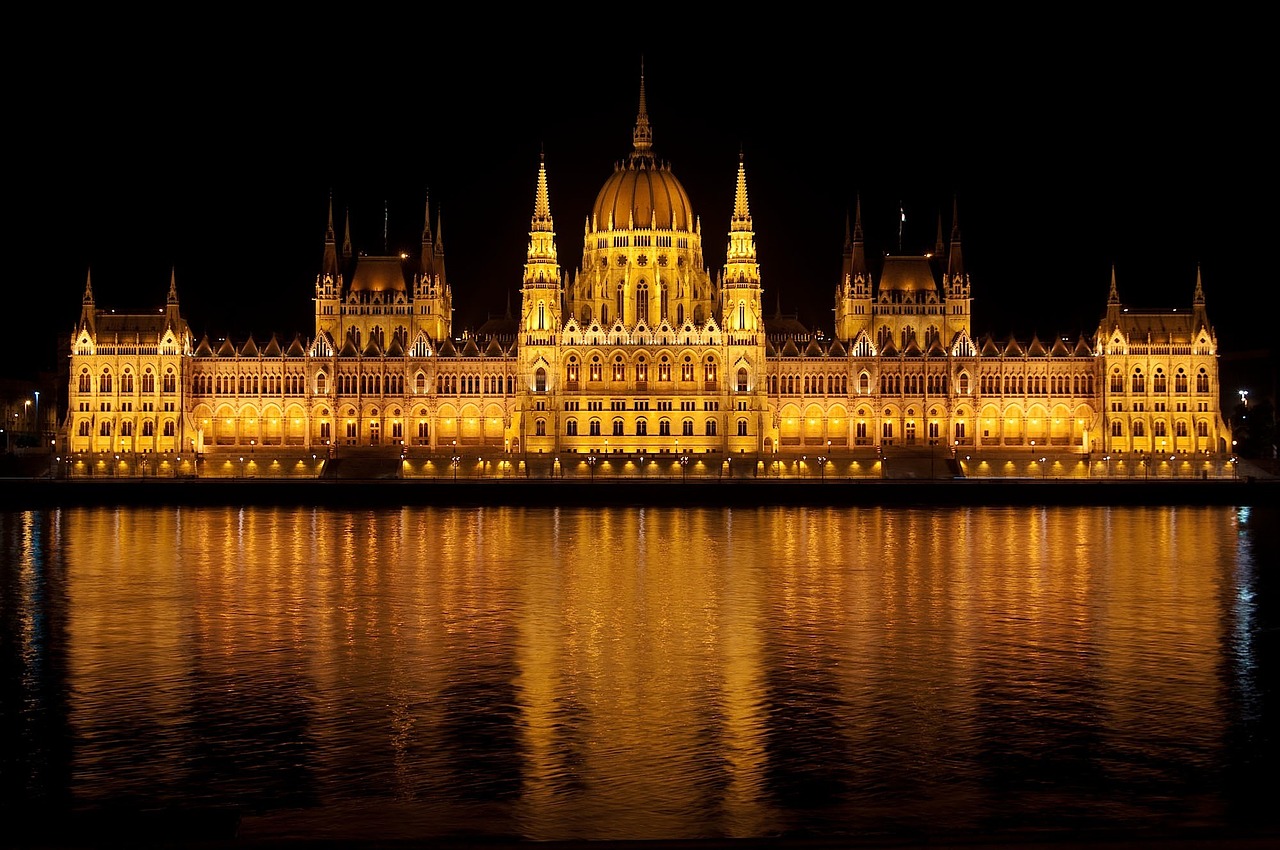 Hungarian Parliament building in Budapest, Hungary