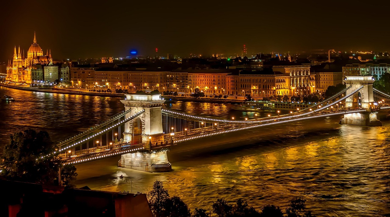 Chain Bridge in Budapest, Hungary