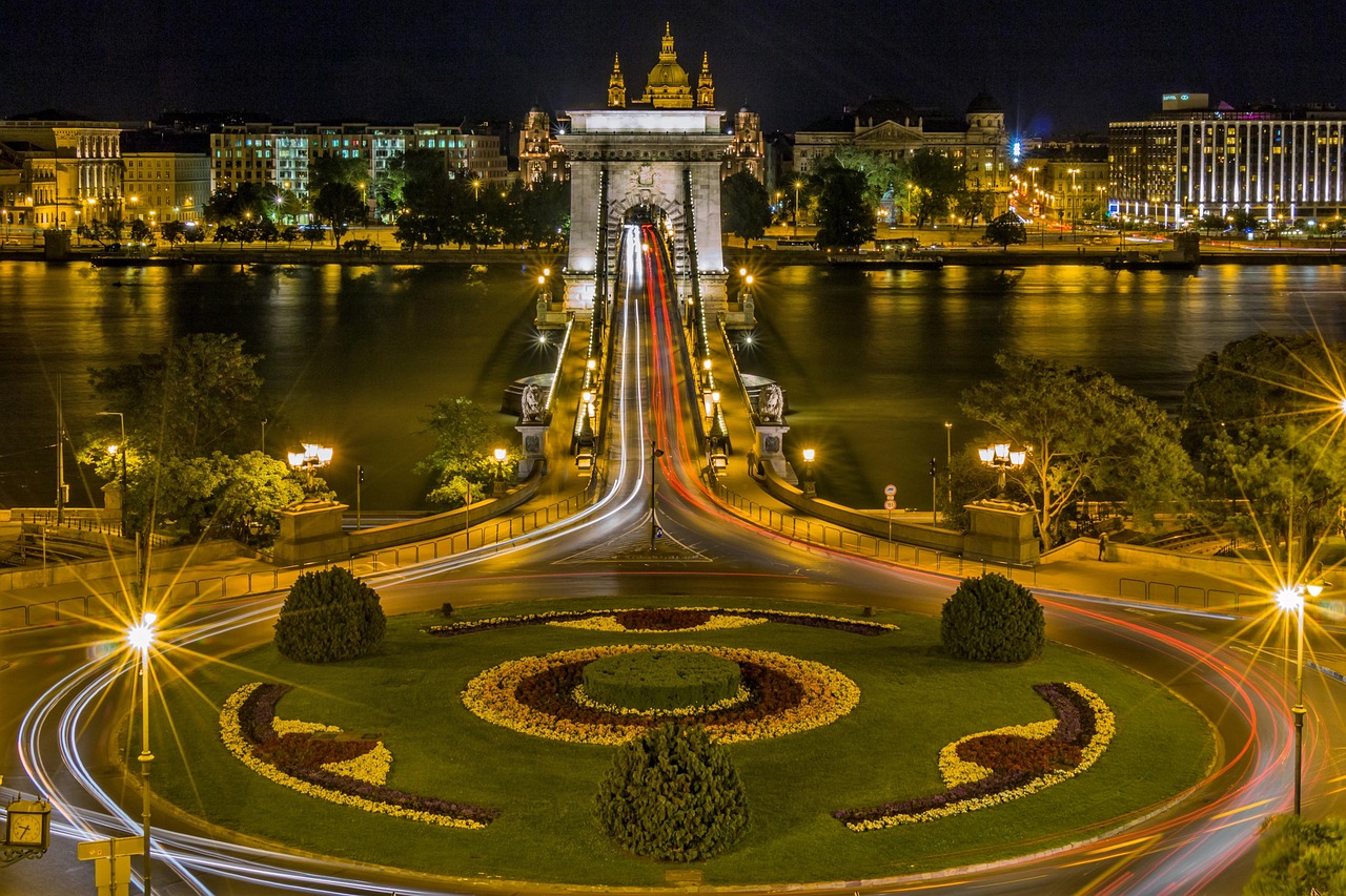 City Park and lake in Budapest, Hungary