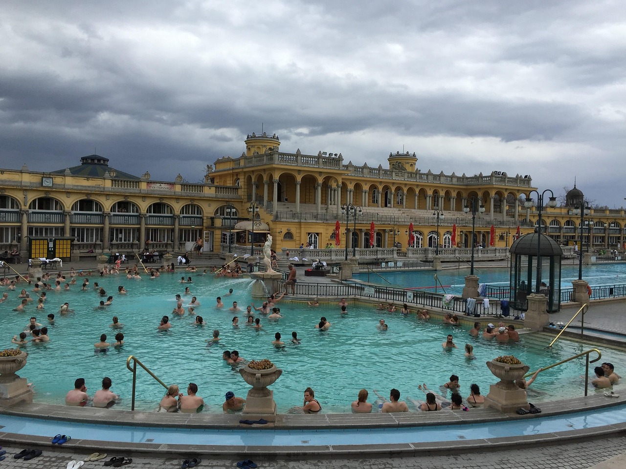 Széchenyi thermal bath in Budapest, Hungary