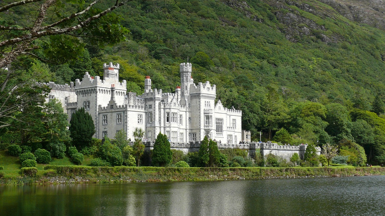 Kylemore Abbey in Connemara near Galway