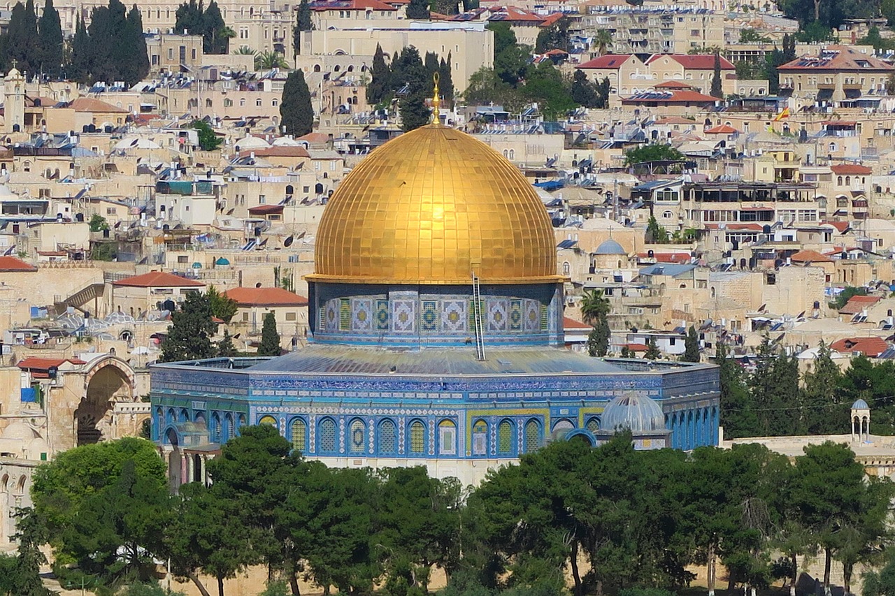 Jerusalem Old City skyline and walls