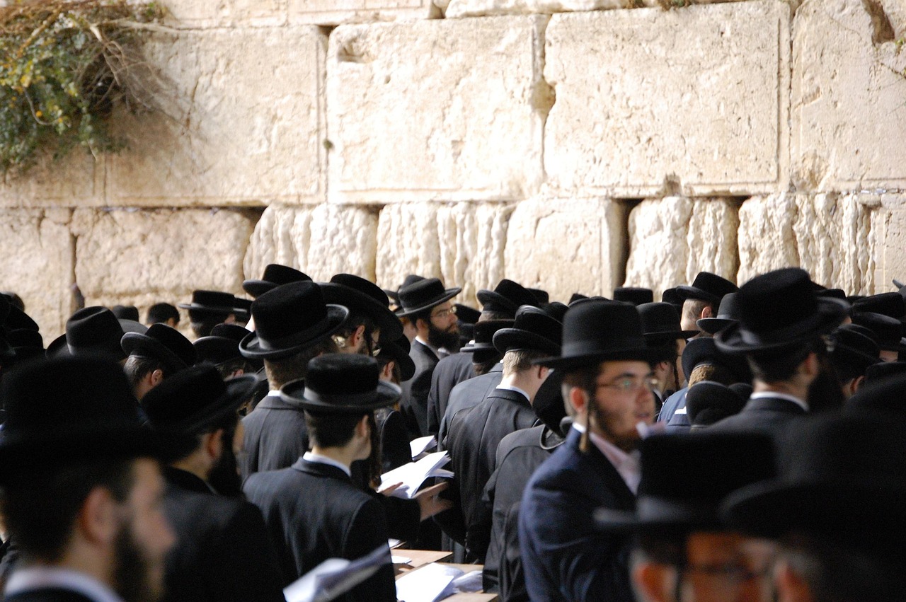 Western Wall in Jerusalem at night