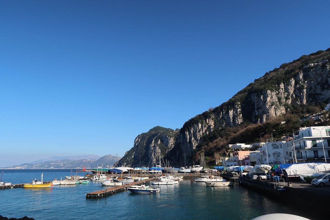 Capri Faraglioni rocks and coastline