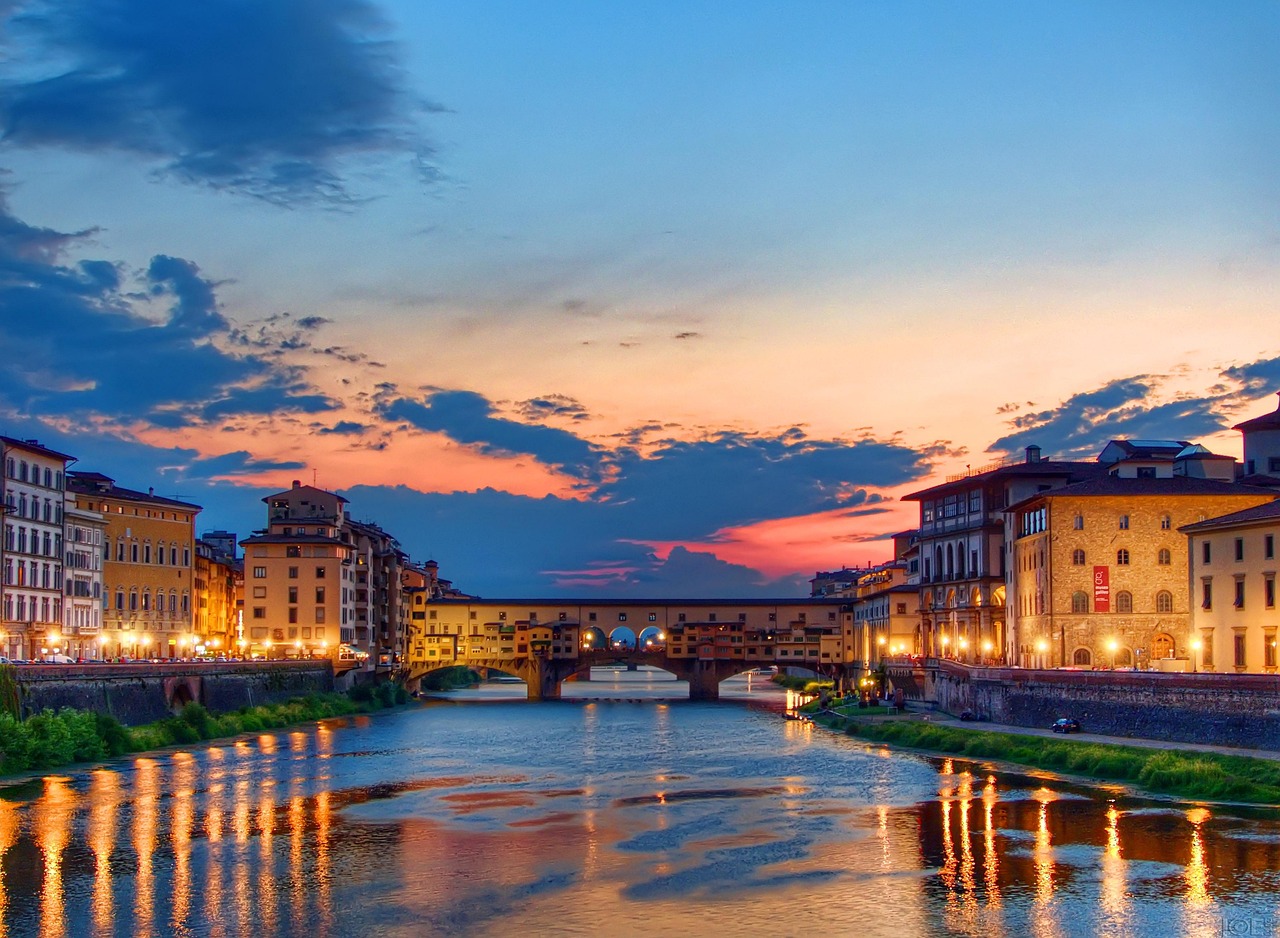 Ponte Vecchio bridge over the Arno in Florence