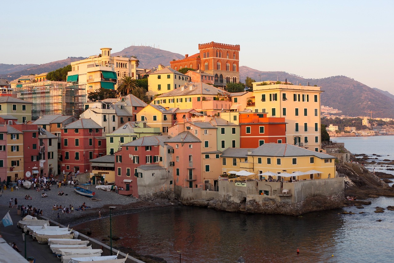 Boccadasse fishing village in Genoa