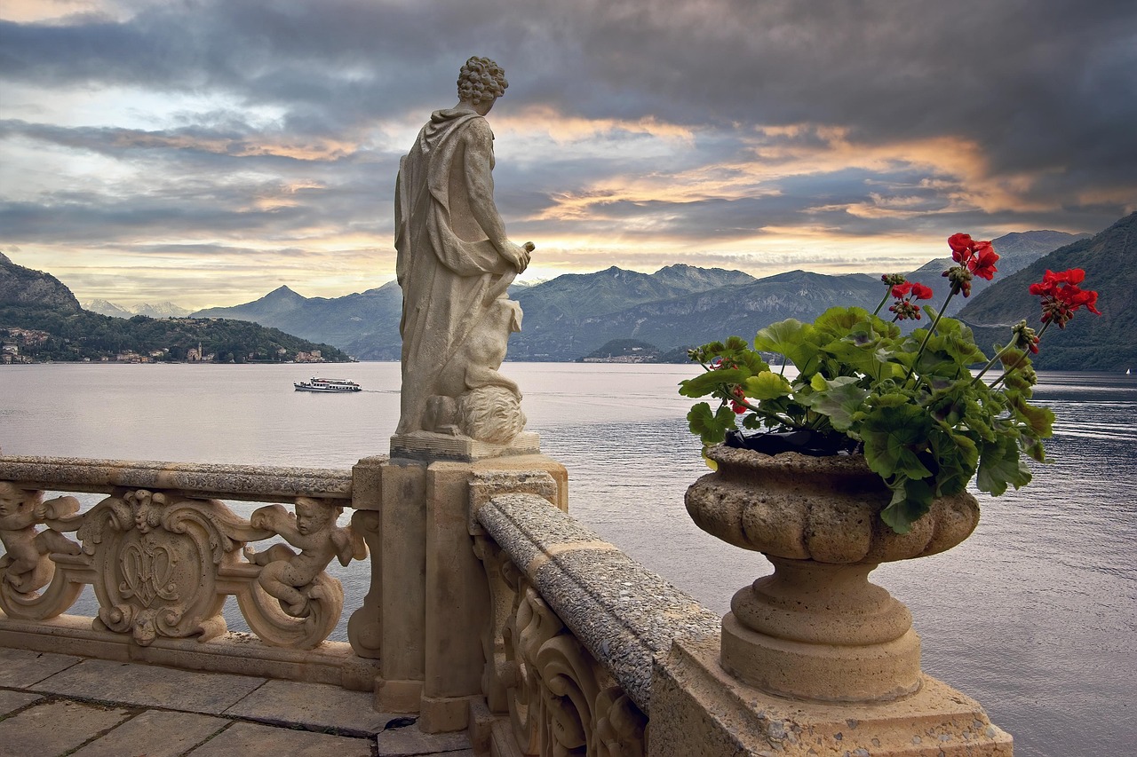 Villa del Balbianello perched over Lake Como
