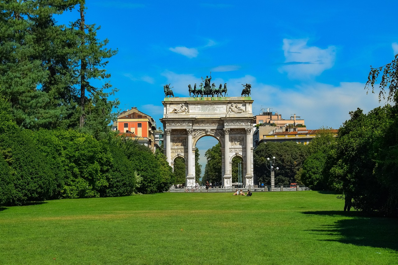 Parco Sempione park in Milan
